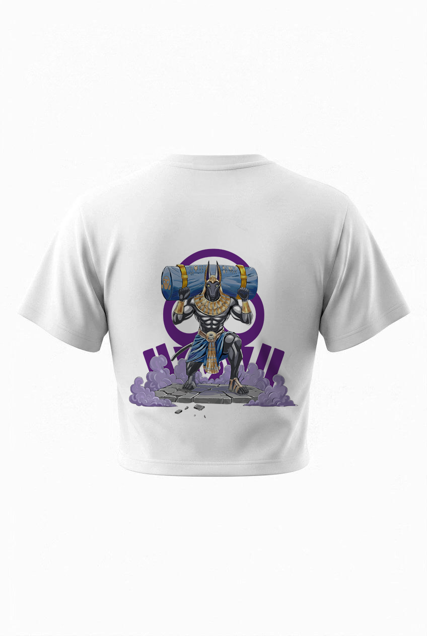 T-shirt over cropped "Anubi" OSSIGENØ