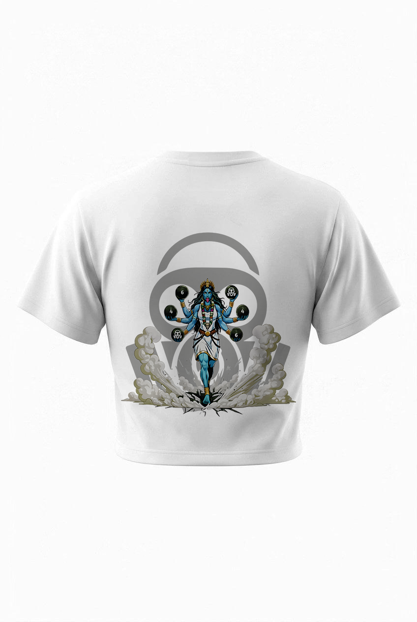T-shirt over cropped "Kali" OSSIGENØ