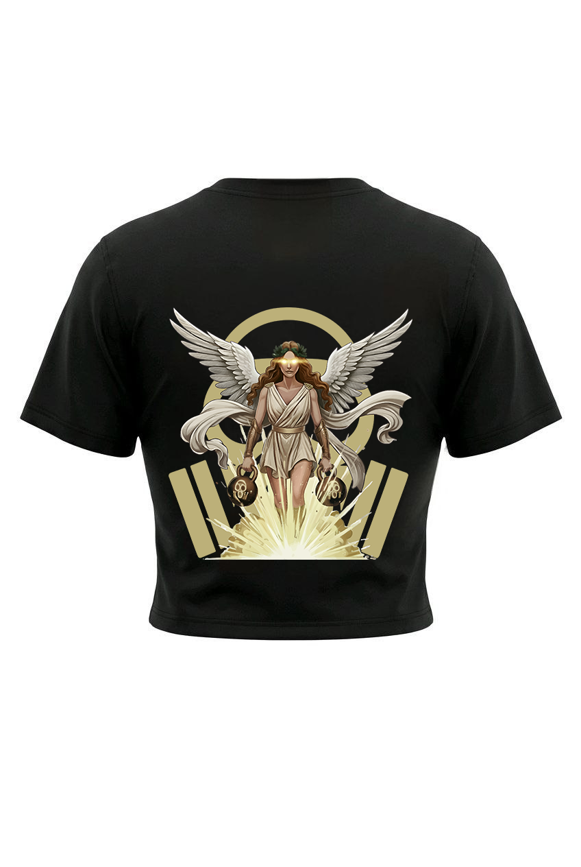 T-shirt over cropped "Nike" OSSIGENØ
