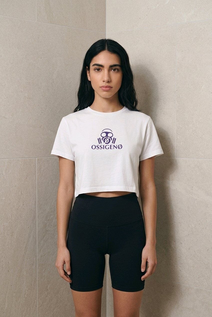 T-shirt over cropped  "Anubi" OSSIGENØ
