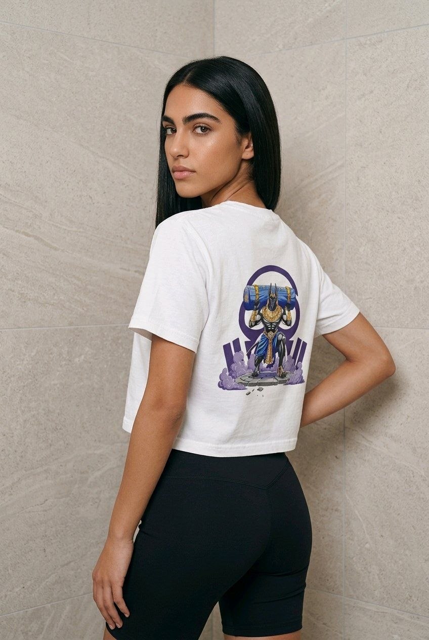 T-shirt over cropped  "Anubi" OSSIGENØ