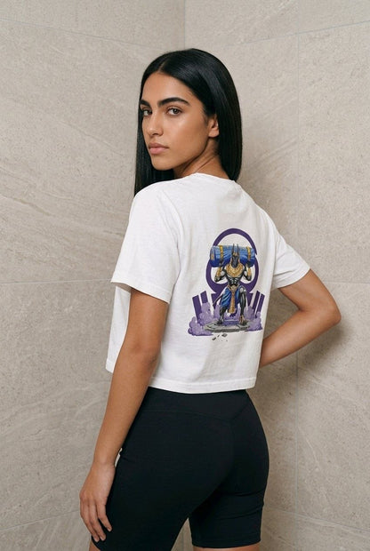 T-shirt over cropped  "Anubi" OSSIGENØ