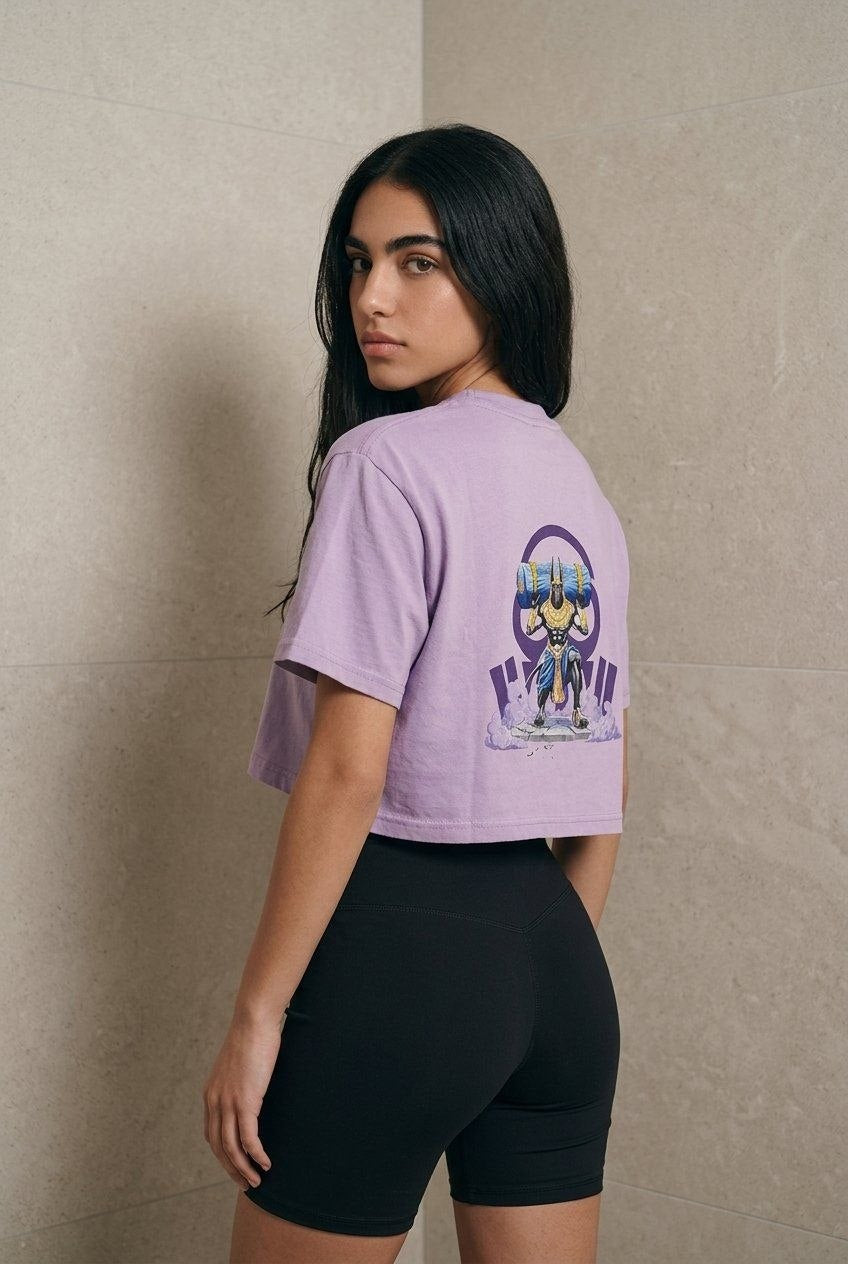 T-shirt over cropped  "Anubi" OSSIGENØ