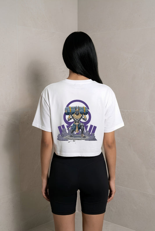 T-shirt over cropped  "Anubi" OSSIGENØ