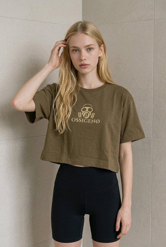 T-shirt over cropped  "Nike" OSSIGENØ