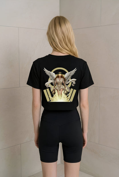 T-shirt over cropped  "Nike" OSSIGENØ