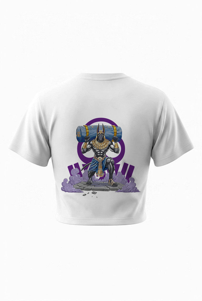 T-shirt over cropped  "Anubi" OSSIGENØ