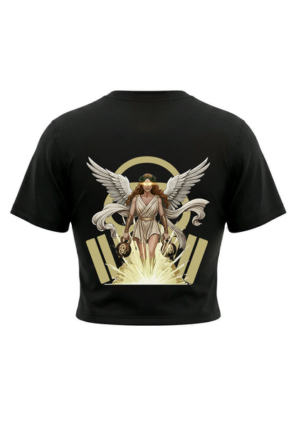 T-shirt over cropped  "Nike" OSSIGENØ